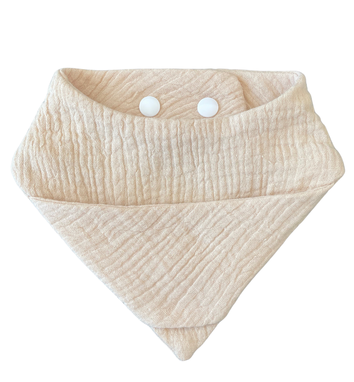 Babero con bolsillo para chupete Nuckly – Beige